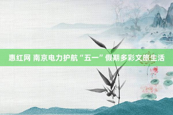 惠红网 南京电力护航“五一”假期多彩文旅生活